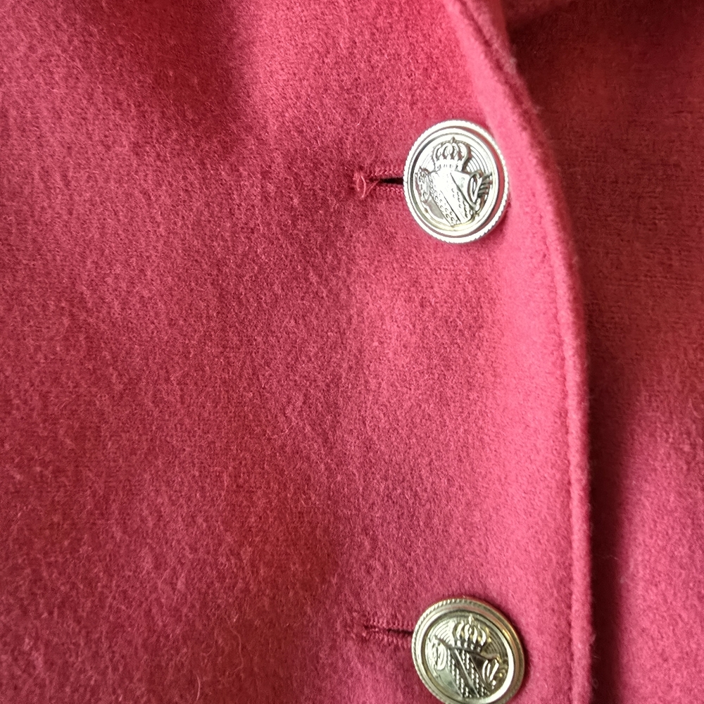 Carol Horn Wool Vintage Women's Pink Cropped Jacket Sz 6 - Picture 4 of 9